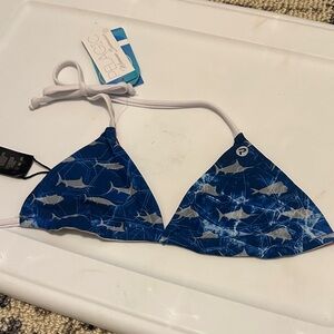 Puma Red and Gray Bikini Top